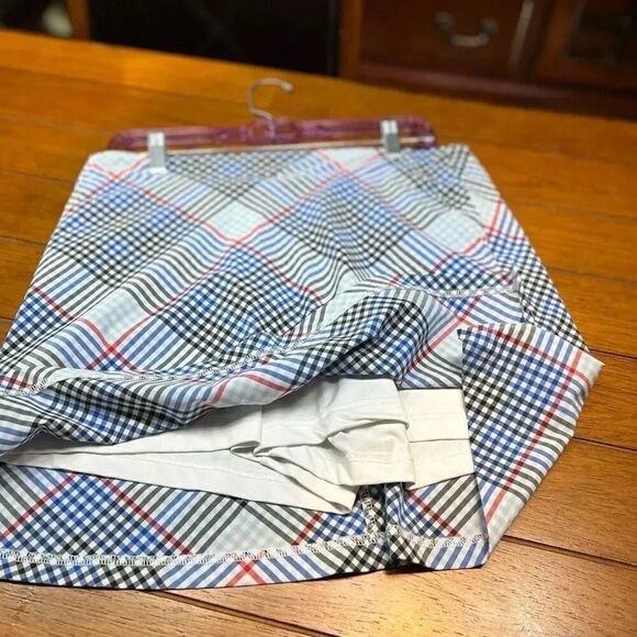 EUC Lady Hagen Blue 7 Red Skort Size 6 #SK #1 - Picture 2 of 5